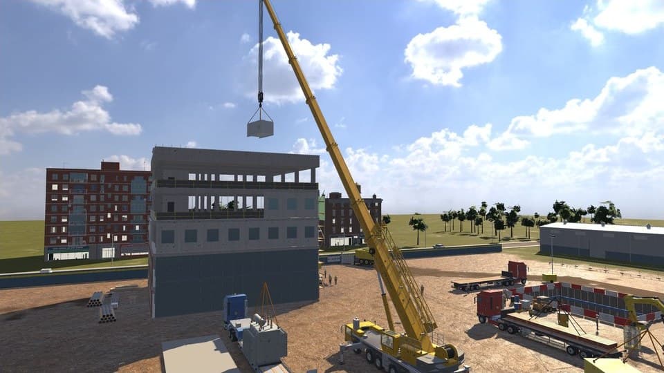 The rooftop lift at Riverside, after